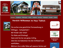 Tablet Screenshot of fewo-talblick.de